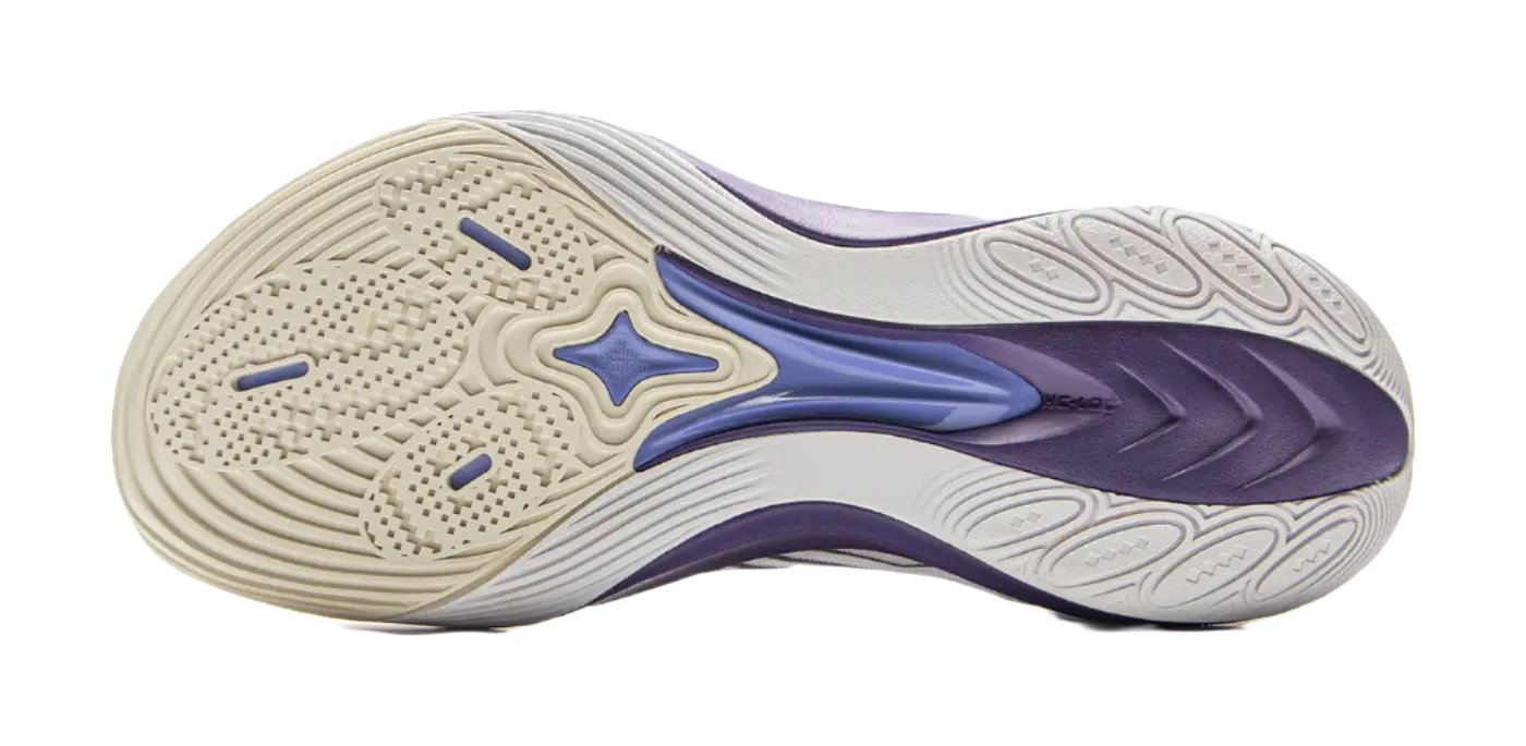 Li Ning Sonic 13 - White Purple Basketball Shoes for Men 