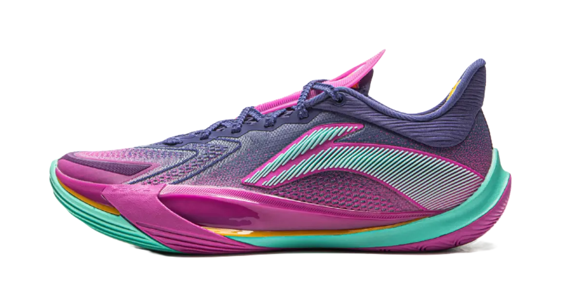 Li Ning Sonic 13v2 Basketball Shoes Mens Low top Clear Twilight Blue/Fierce Purple  vjsneaker.com