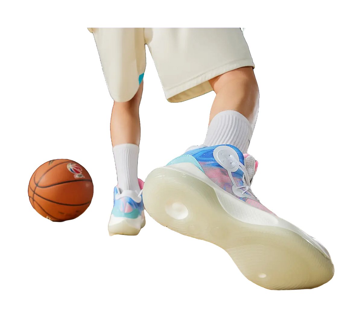 Li Ning Sonic 9 Team - Pink Men's Basketball Shoes 