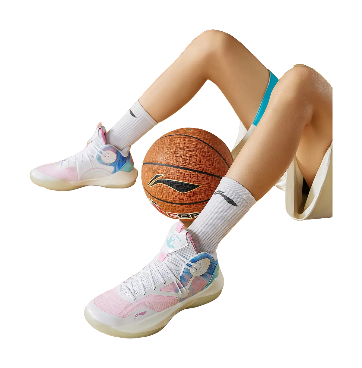 Li Ning Sonic 9 Team - Pink Men's Basketball Shoes 