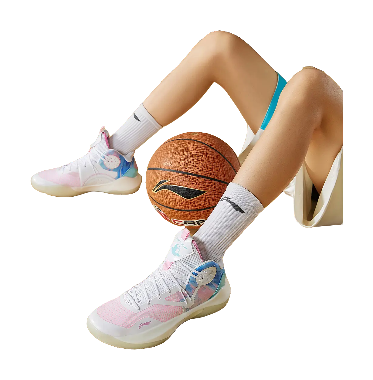 Li Ning Sonic 9 Team - Pink Men's Basketball Shoes 