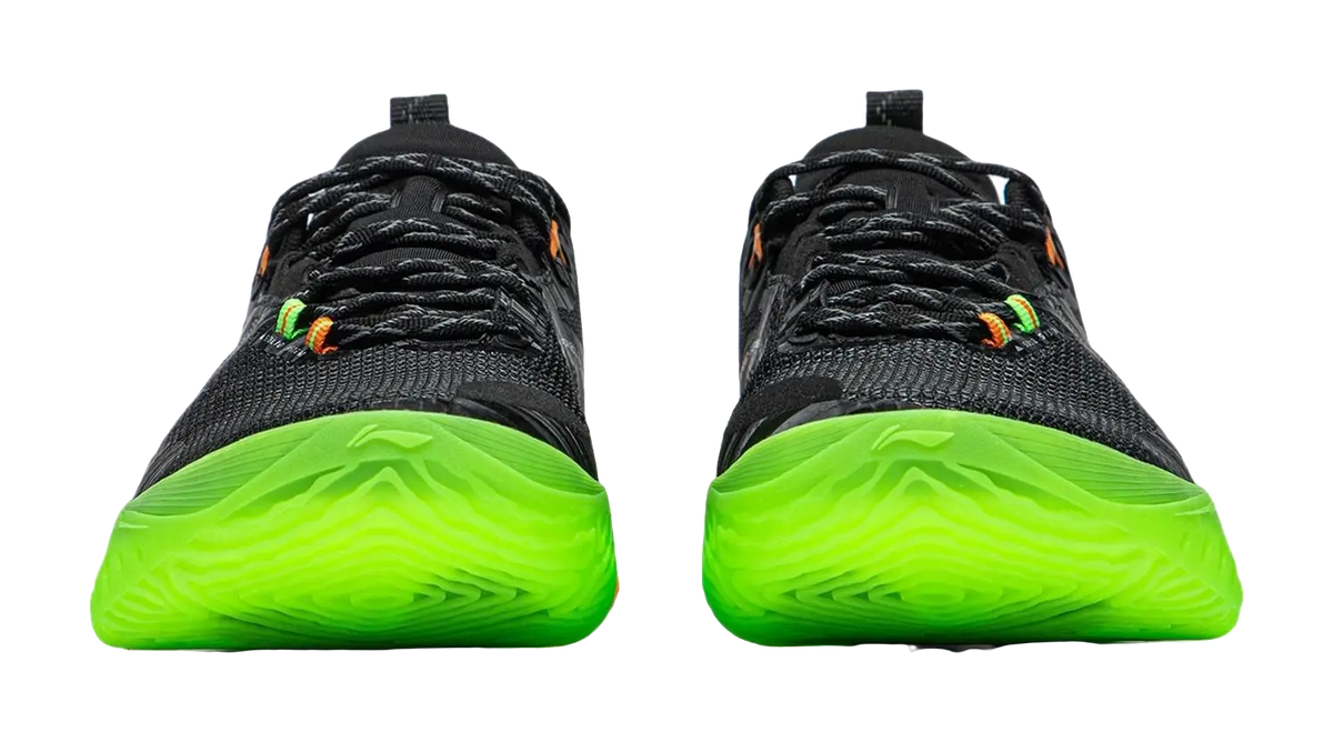 Li Ning Speed 10 Basketball Shoes Mens Low top Black Green Orange  vjsneaker.com