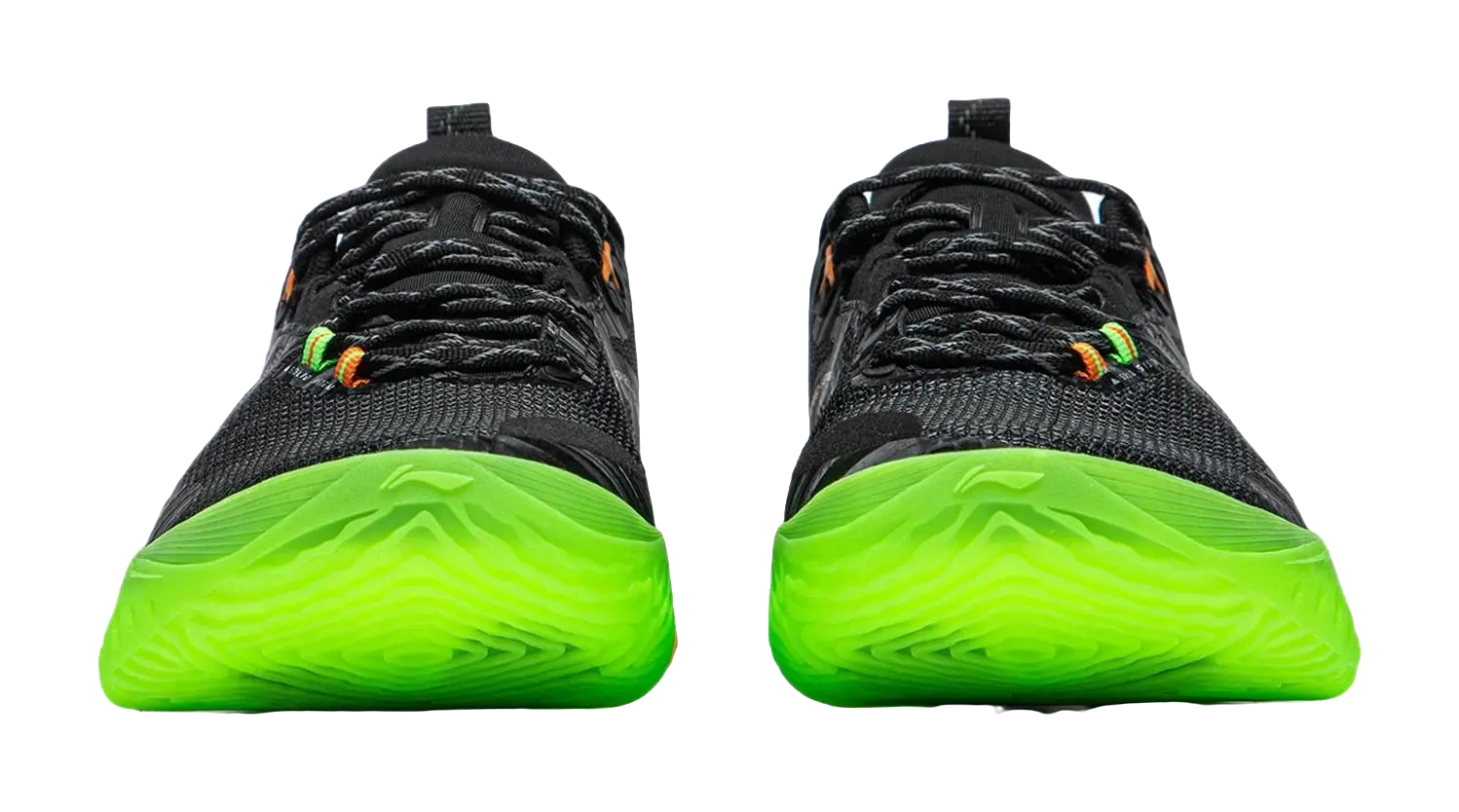 Li Ning Speed 10 Basketball Shoes Mens Low top Black Green Orange  vjsneaker.com