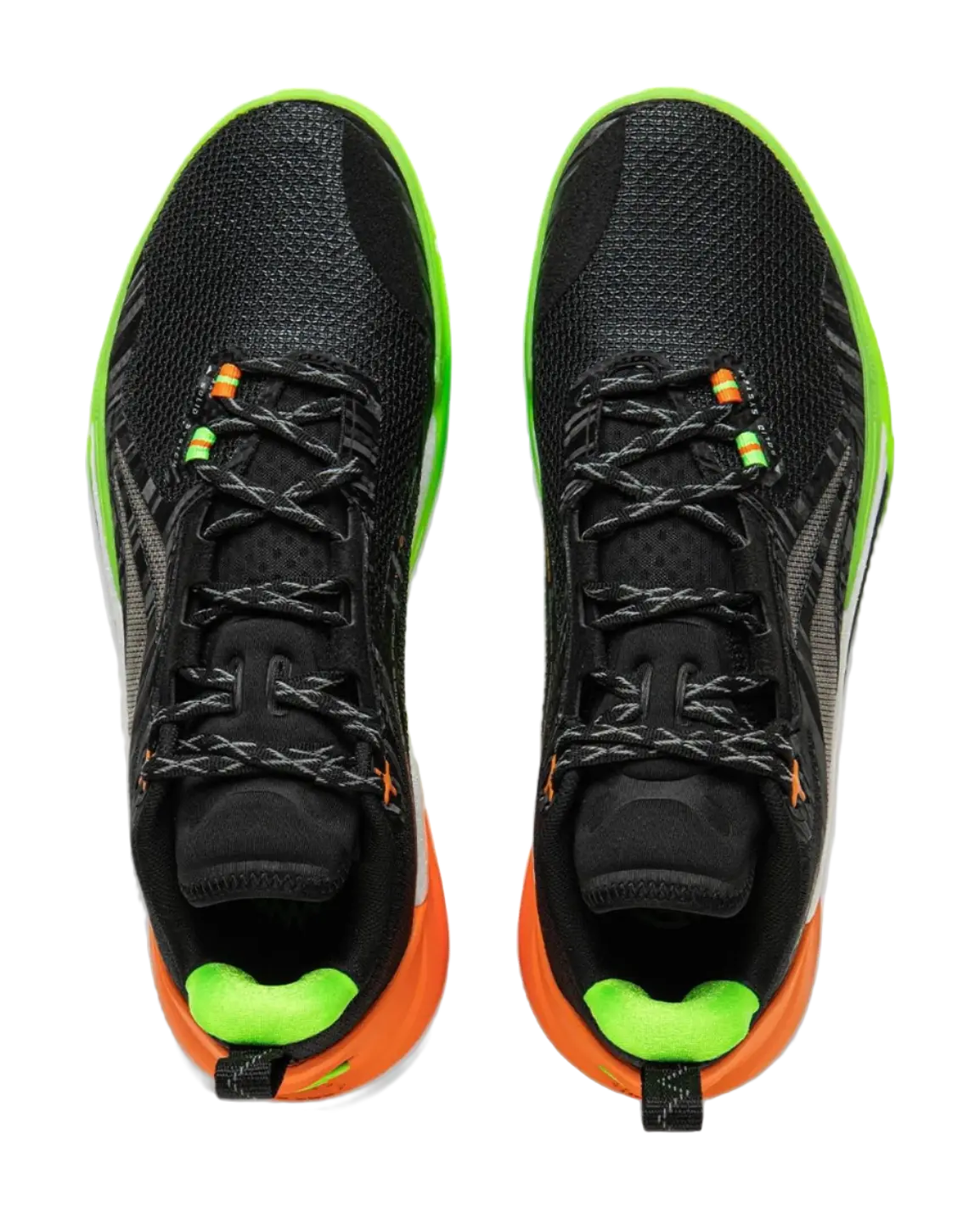 Li Ning Speed 10 Basketball Shoes Mens Low top Black Green Orange  vjsneaker.com
