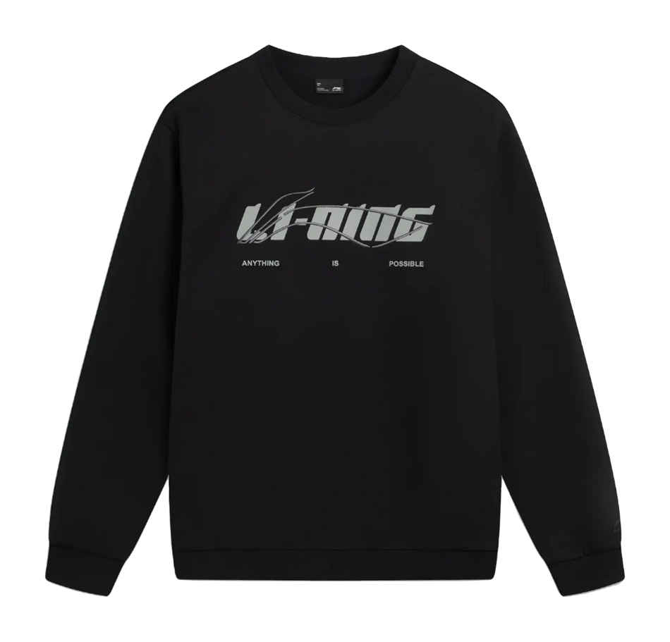 Li Ning Sports Life Collection Sweatshirt Unisex Black  vjsneaker.com