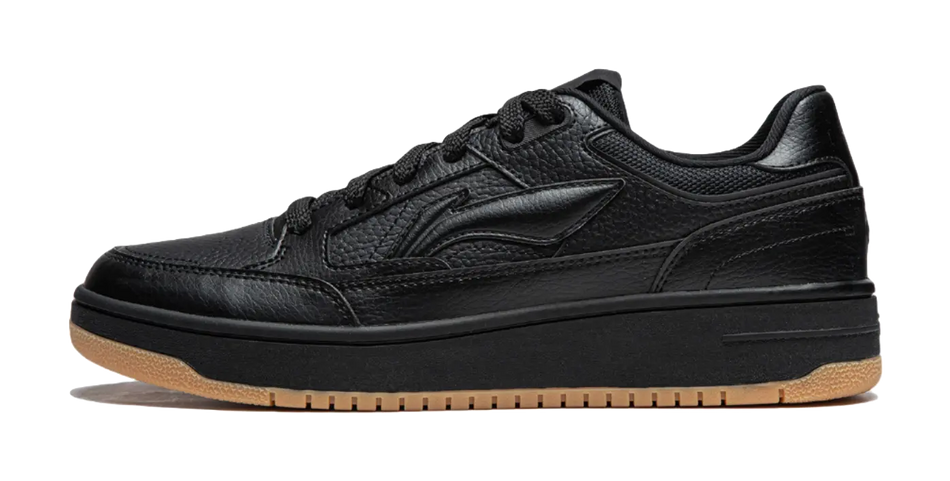 Li Ning Tianji Slip Resistant Abrasion Resistant Skateboard Shoes Mens Black  vjsneaker.com