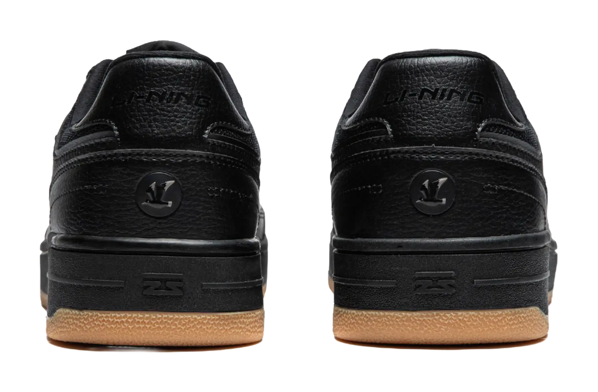 Li Ning Tianji Slip Resistant Abrasion Resistant Skateboard Shoes Mens Black  vjsneaker.com