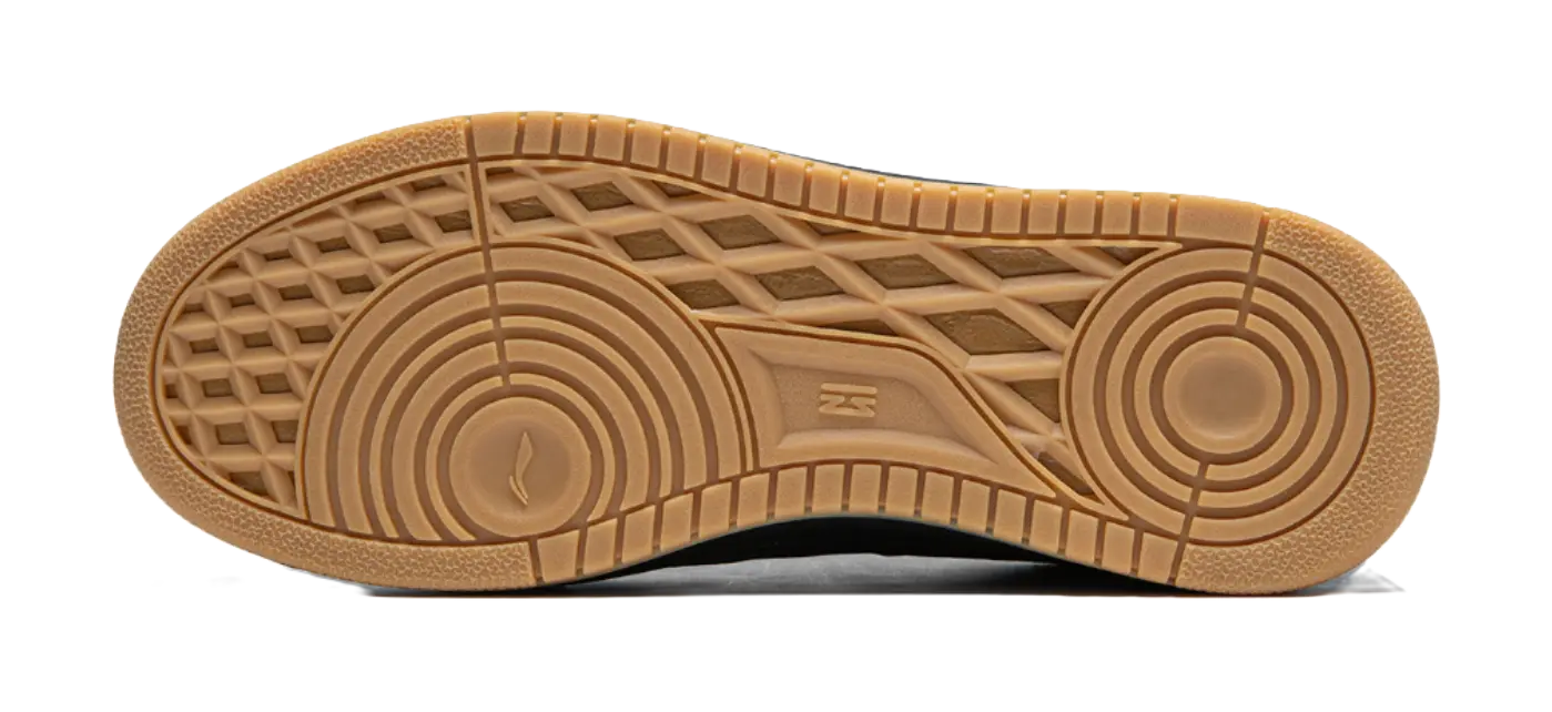 Li Ning Tianji Slip Resistant Abrasion Resistant Skateboard Shoes Mens Black  vjsneaker.com