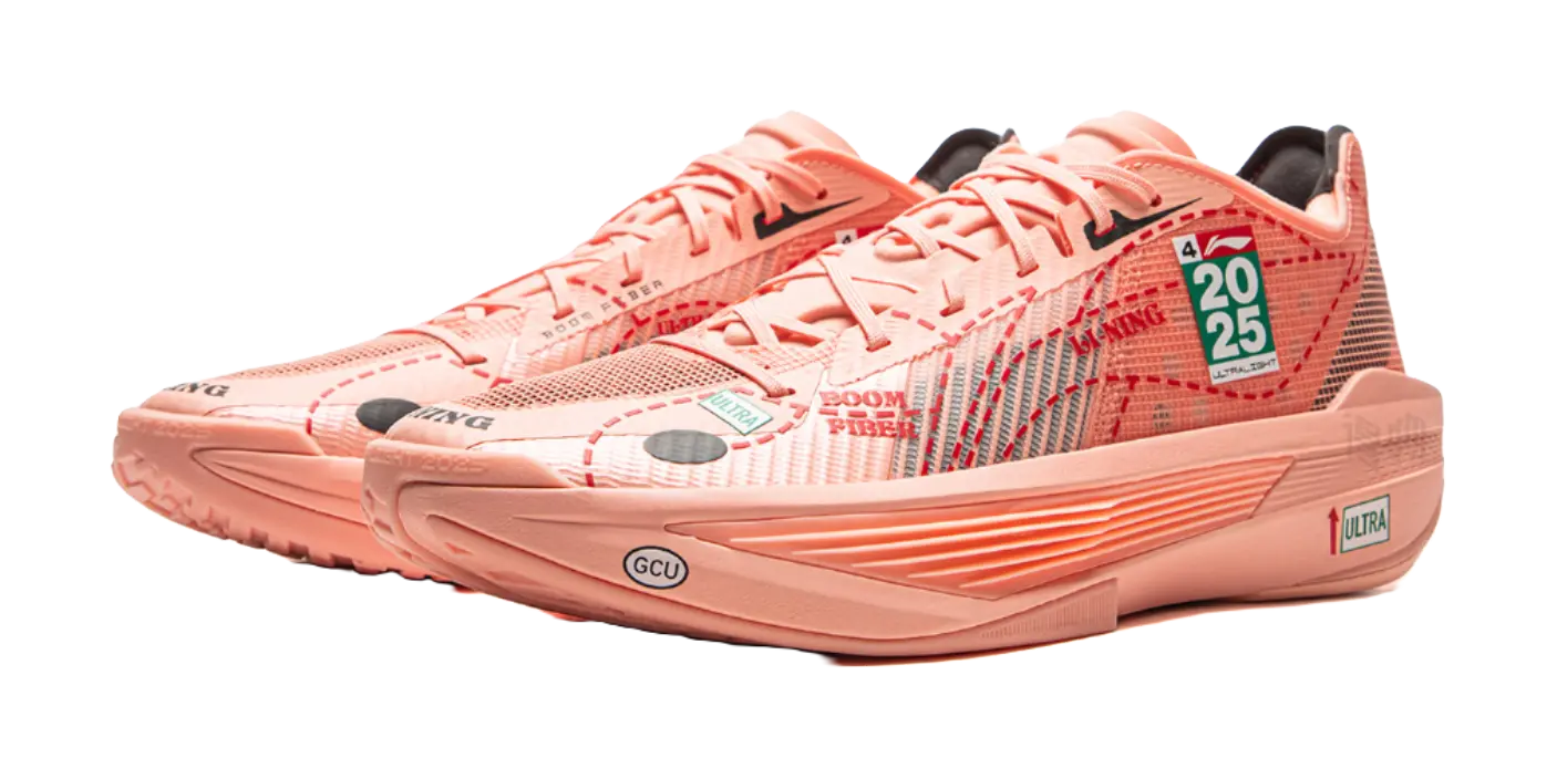Li Ning ULTRALIGHT Basketball Shoes Mens Low top Immortal Peach Pink  vjsneaker.com