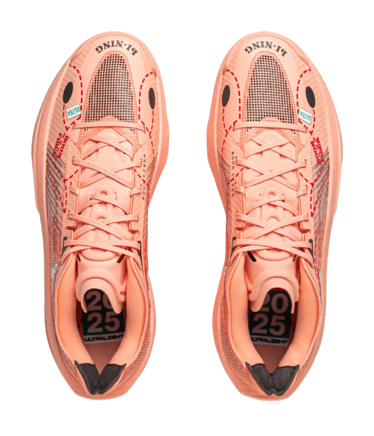 Li Ning ULTRALIGHT Basketball Shoes Mens Low top Immortal Peach Pink  vjsneaker.com