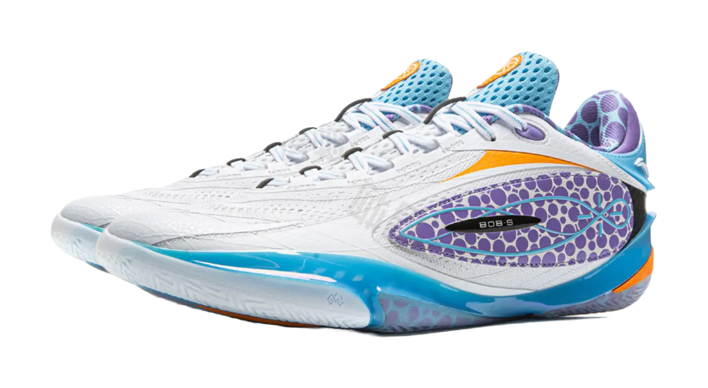 Li-Ning Wade 808 5 Ultra "Stingray" - Basketball Shoes Men's White Blue  vjsneaker.com