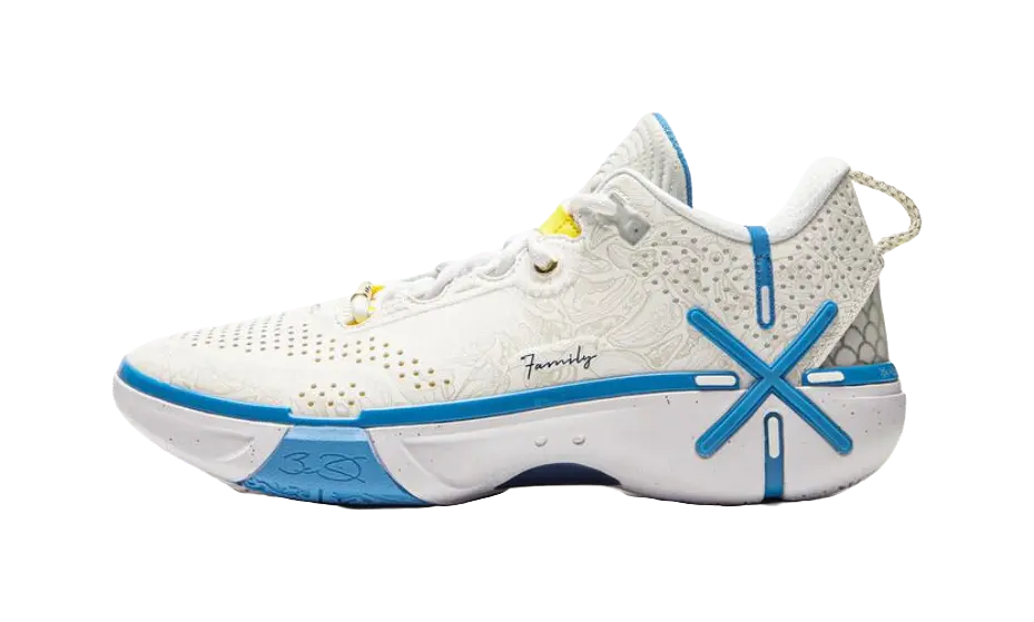 Li-Ning Wade Shadow 6 "Reincarnation" - Basketball Shoes Men's White Blue  vjsneaker.com