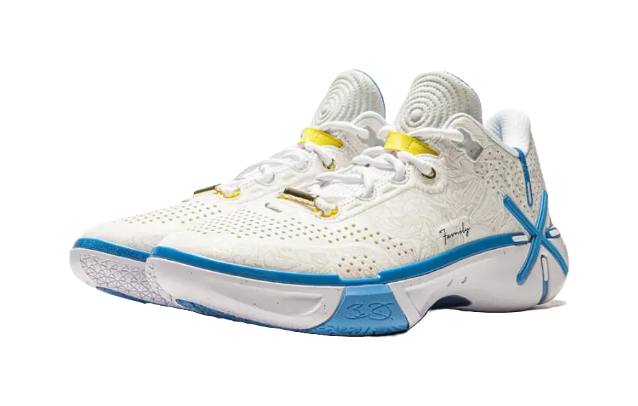 Li-Ning Wade Shadow 6 "Reincarnation" - Basketball Shoes Men's White Blue  vjsneaker.com