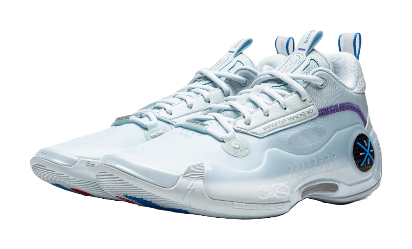 Li-Ning Way of Wade 10 (WOW10) Low 'Frost' - Basketball Shoes Men's Light Blue  vjsneaker.com