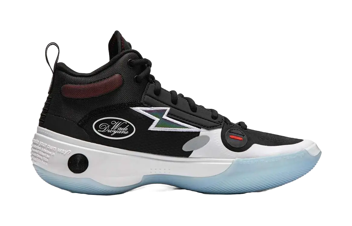 Li-Ning Way of Wade 10 (WOW10) 'Announcement' - Basketball Shoes Men's Black White Blue  vjsneaker.com