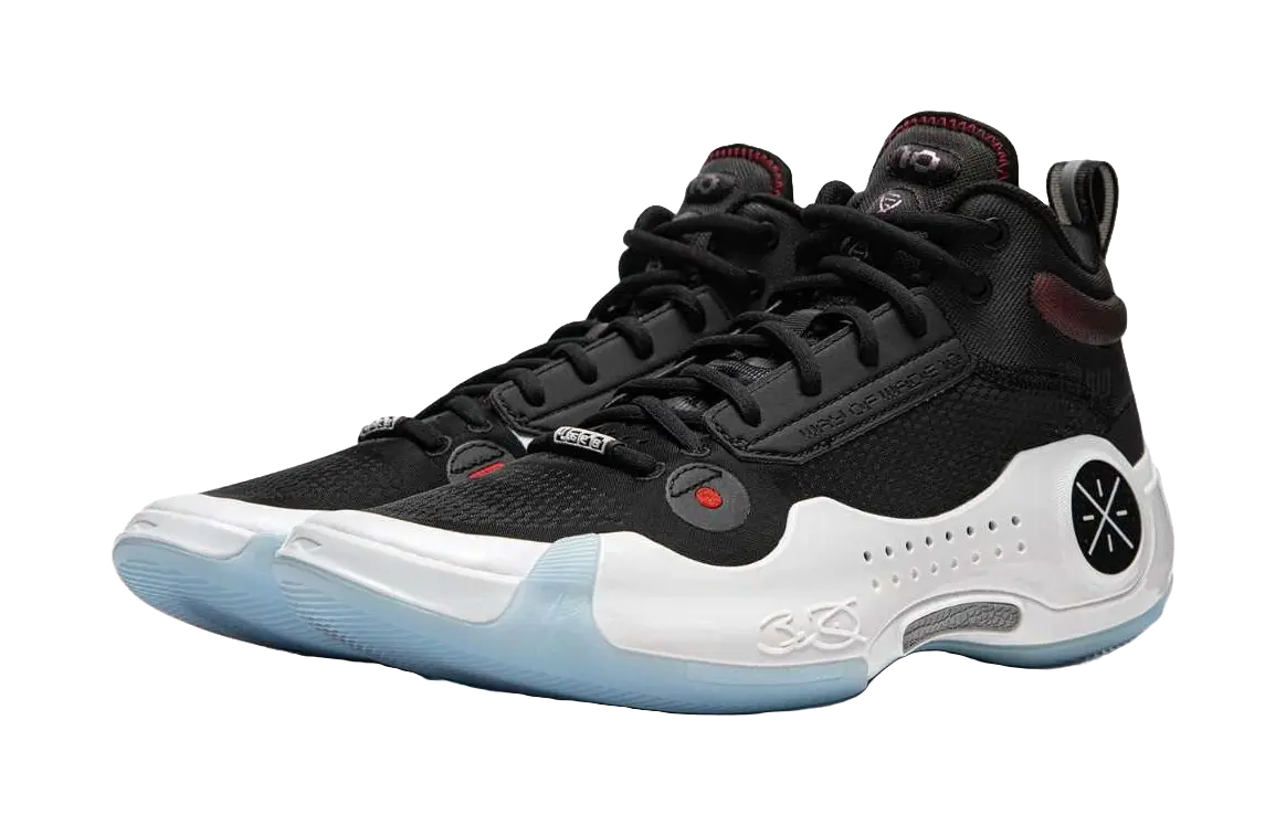 Li-Ning Way of Wade 10 (WOW10) 'Announcement' - Basketball Shoes Men's Black White Blue  vjsneaker.com