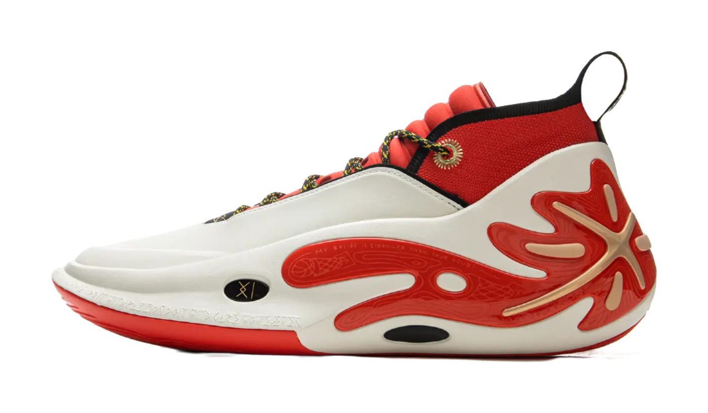Li-Ning Way of Wade 11 (WOW11) 'First Born' - Basketball Shoes Men's White Red  vjsneaker.com