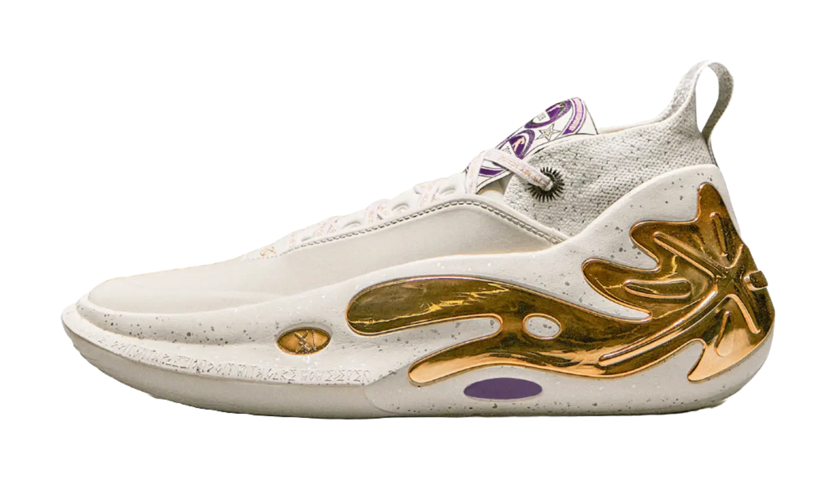 Li-Ning Way of Wade 11 (WOW11) 'Statue' - Basketball Shoes Men's White Gold  vjsneaker.com