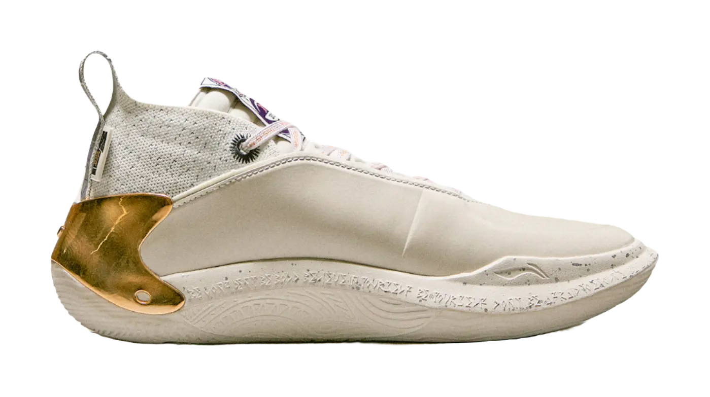Li-Ning Way of Wade 11 (WOW11) 'Statue' - Basketball Shoes Men's White Gold  vjsneaker.com