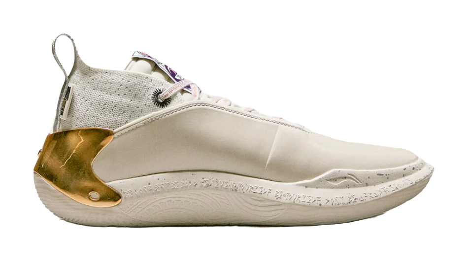 Li-Ning Way of Wade 11 (WOW11) 'Statue' - Basketball Shoes Men's White Gold  vjsneaker.com