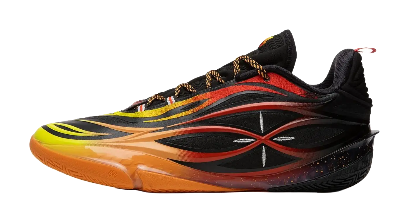 Li-Ning Way of Wade 808 5 Ultra V2 "Hot Wind"- Basketball Shoes Mens Black Orange  vjsneaker.com