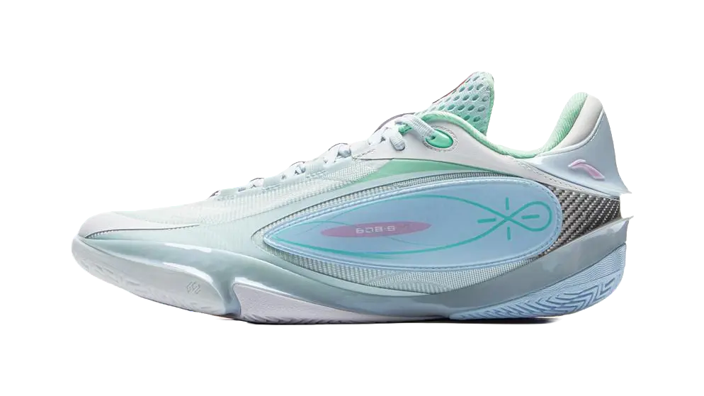 Li-Ning Way of Wade 808 5 Ultra "Oxygen"- Basketball Shoes Mens White Blue Green  vjsneaker.com