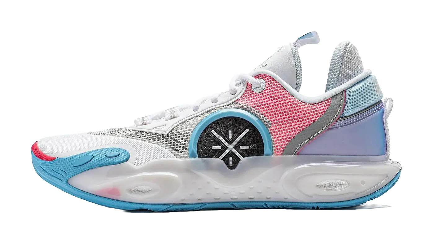 Li-Ning Way of Wade All City 12（AC12）White Blue Pink Basketball Shoes Mens  vjsneaker.com