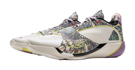 Li-Ning Way of Wade All City 13 Encore "Butterfly" - White/Violet/Lime  vjsneaker.com
