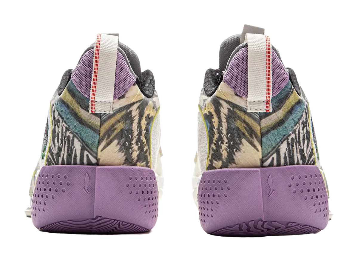 Li-Ning Way of Wade All City 13 Encore "Butterfly" - White/Violet/Lime  vjsneaker.com