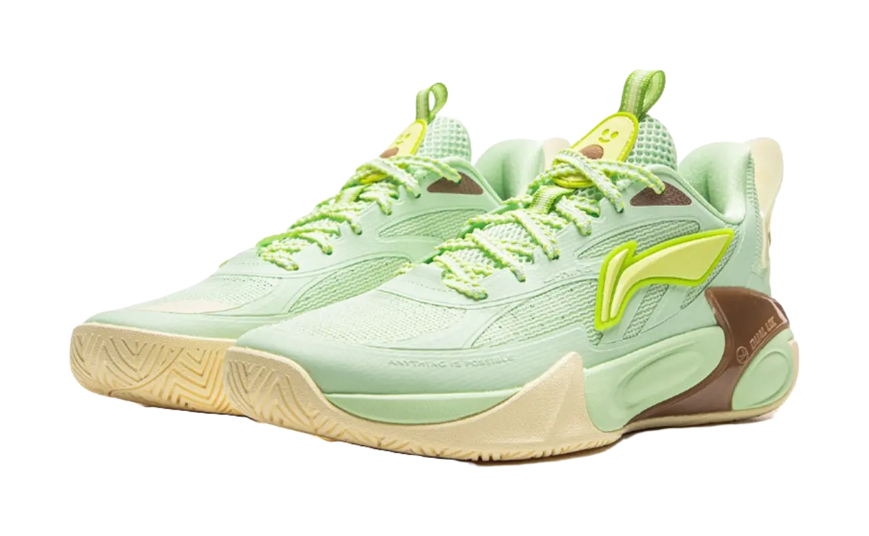 Li Ning YOUNG Fengying 2.0 Fabric Childrens Basketball Shoes Rose Muskmelon Kids  vjsneaker.com