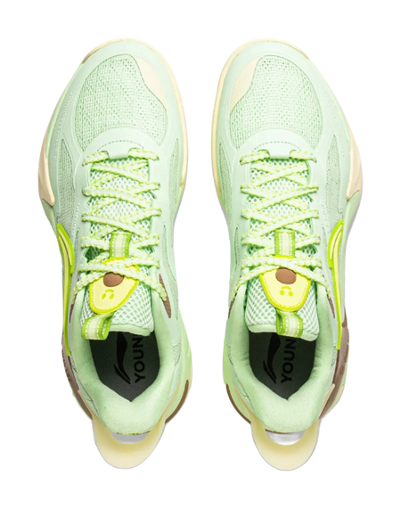 Li Ning YOUNG Fengying 2.0 Fabric Childrens Basketball Shoes Rose Muskmelon Kids  vjsneaker.com