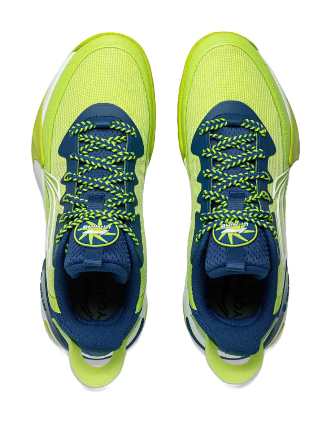 Li Ning YOUNG Fengying 2.0 Low top Childrens Basketball Shoes Green Blue Unisex  vjsneaker.com