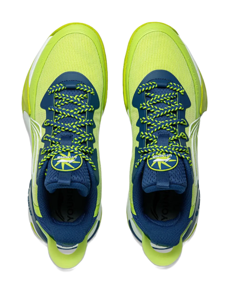 Li Ning YOUNG Fengying 2.0 Low top Childrens Basketball Shoes Green Blue Unisex  vjsneaker.com