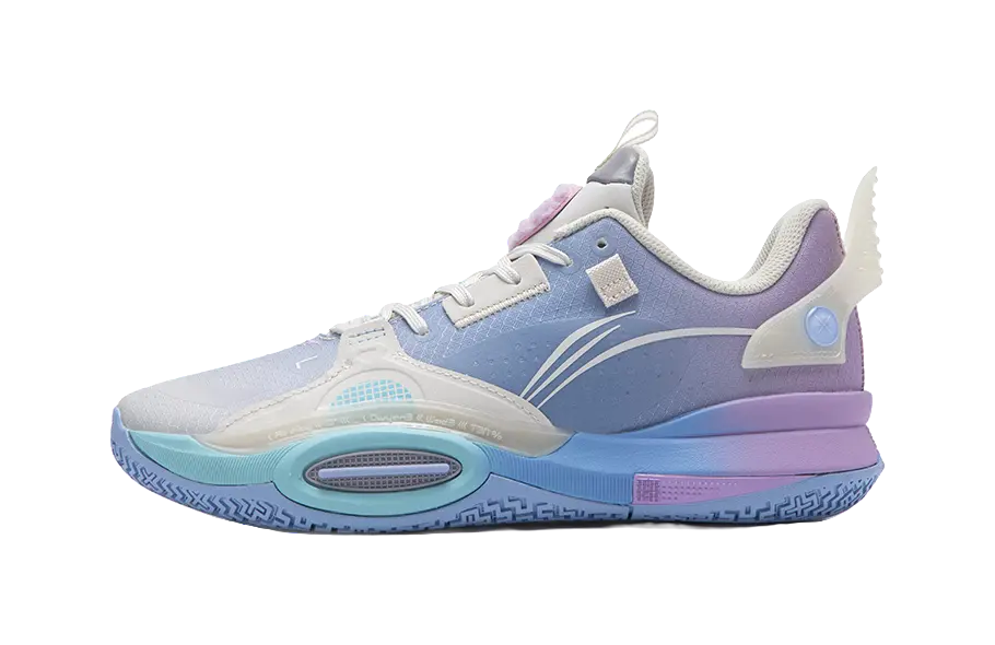 Li Ning YOUNG Low top Childrens Basketball Shoes Blue  vjsneaker.com