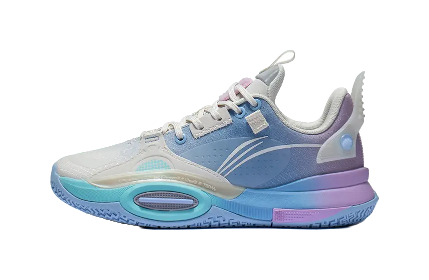 Li Ning YOUNG Low top Childrens Basketball Shoes Blue  vjsneaker.com