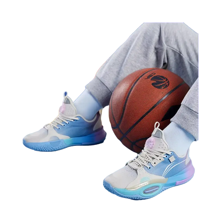 Li Ning YOUNG Low top Childrens Basketball Shoes Blue  vjsneaker.com