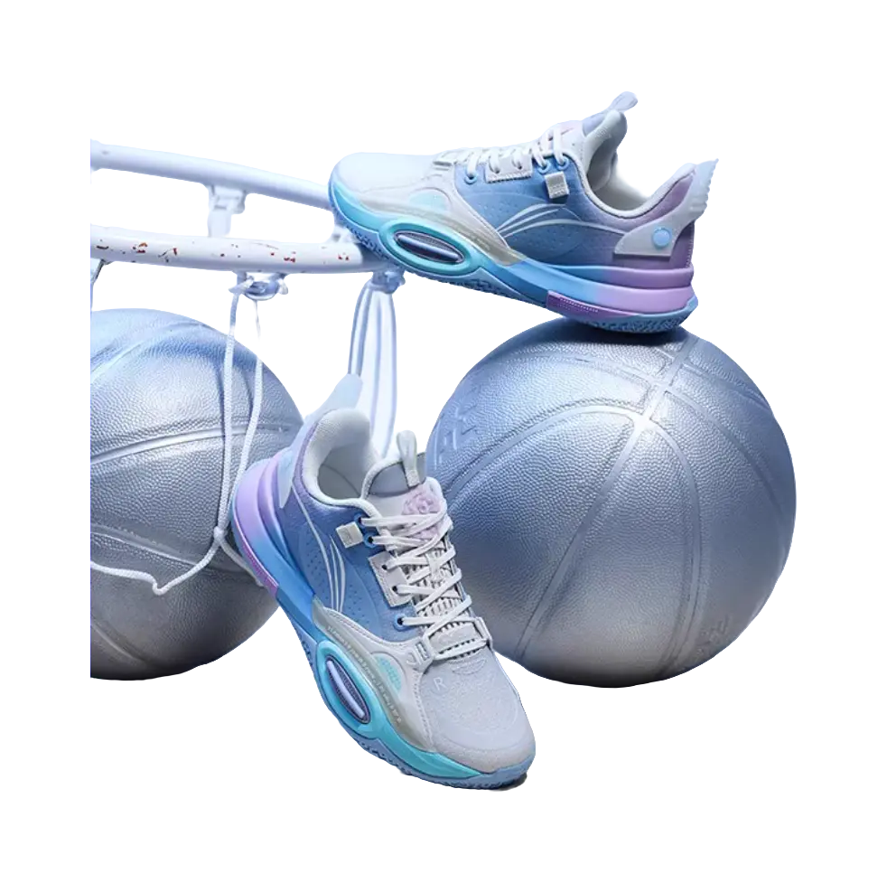 Li Ning YOUNG Low top Childrens Basketball Shoes Blue  vjsneaker.com