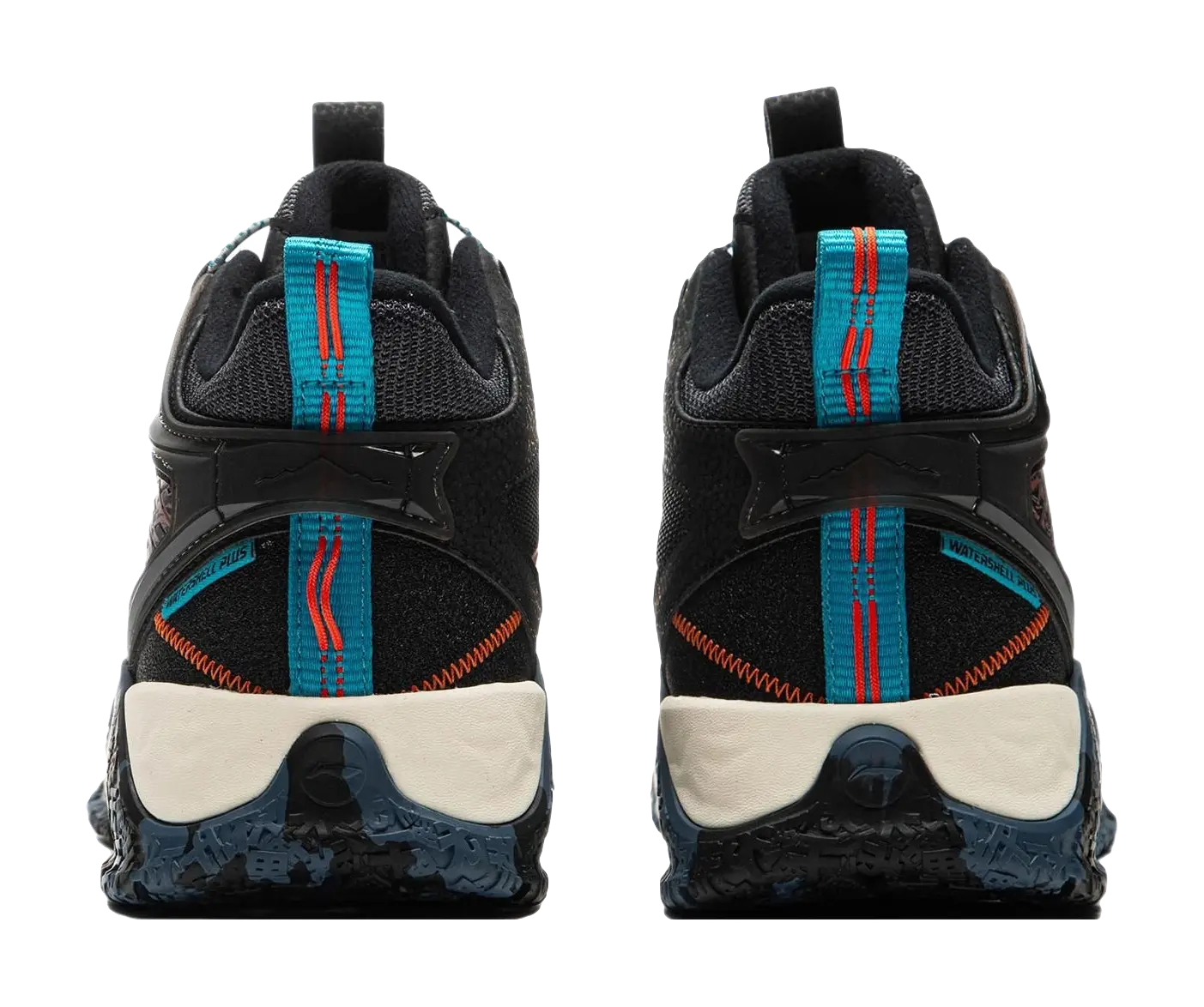 Li Ning YOUNG Outdoor Slip Resistant Cushioning Rebound Support Mid top Kids Outdoor Shoes Black Unisex  vjsneaker.com