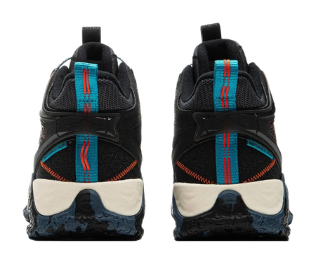 Li Ning YOUNG Outdoor Slip Resistant Cushioning Rebound Support Mid top Kids Outdoor Shoes Black Unisex  vjsneaker.com