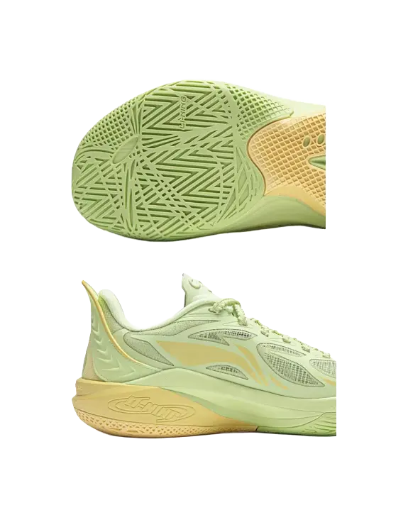 Li Ning YOUNG SONIC 12 Comfortable Cushioning, Wear Resistant Low top Childrens Basketball Shoes Butterfly Pink Green  vjsneaker.com