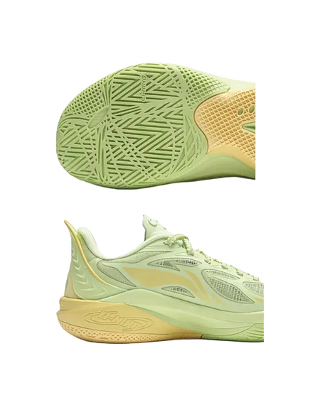 Li Ning YOUNG SONIC 12 Comfortable Cushioning, Wear Resistant Low top Childrens Basketball Shoes Butterfly Pink Green  vjsneaker.com