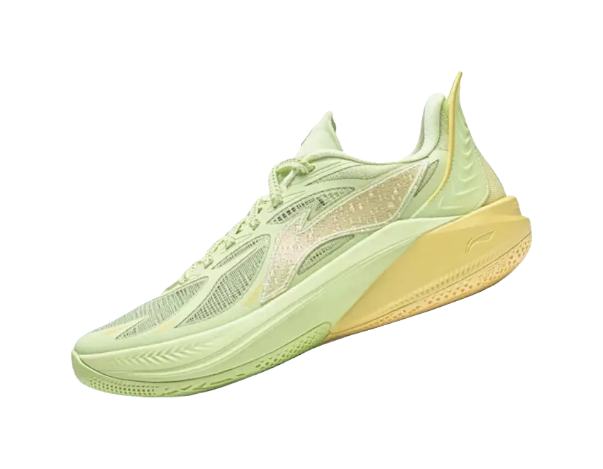 Li Ning YOUNG SONIC 12 Comfortable Cushioning, Wear Resistant Low top Childrens Basketball Shoes Butterfly Pink Green  vjsneaker.com