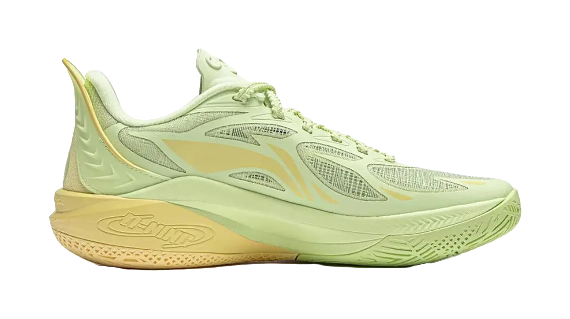 Li Ning YOUNG SONIC 12 Comfortable Cushioning, Wear Resistant Low top Childrens Basketball Shoes Butterfly Pink Green  vjsneaker.com