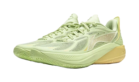 Li Ning YOUNG SONIC 12 Comfortable Cushioning, Wear Resistant Low top Childrens Basketball Shoes Butterfly Pink Green  vjsneaker.com