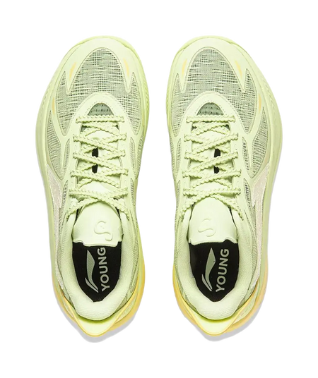 Li Ning YOUNG SONIC 12 Comfortable Cushioning, Wear Resistant Low top Childrens Basketball Shoes Butterfly Pink Green  vjsneaker.com