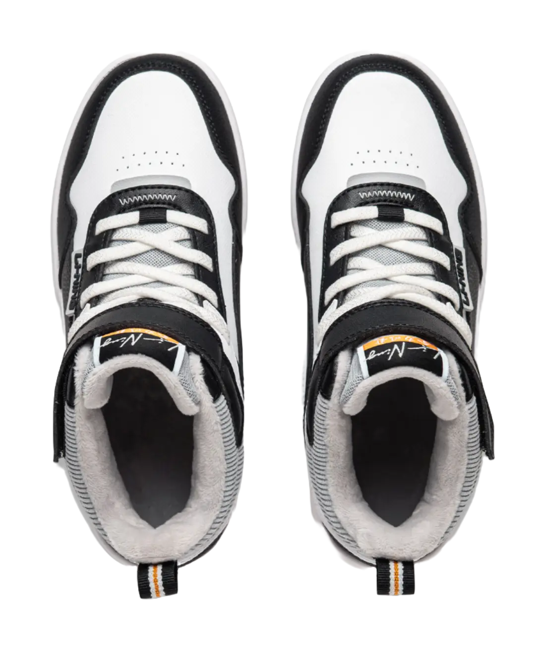 Li Ning YOUNG Sports Life Collection Synthetic Leather Trendy Slip Resistant Cushioning Rebound Thermal High top  vjsneaker.com