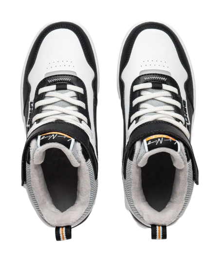 Li Ning YOUNG Sports Life Collection Synthetic Leather Trendy Slip Resistant Cushioning Rebound Thermal High top  vjsneaker.com