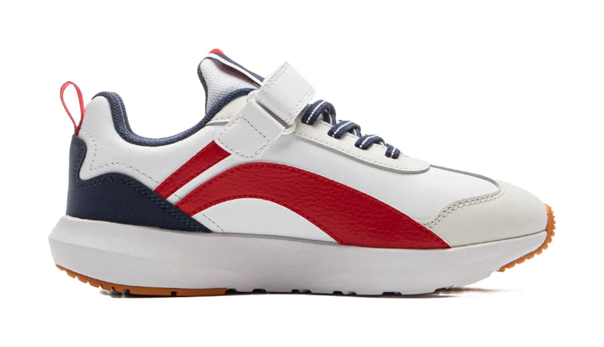 Li Ning YOUNG Synthetic Leather Slip Resistant Cushioning Low top Kids Outdoor Shoes  vjsneaker.com