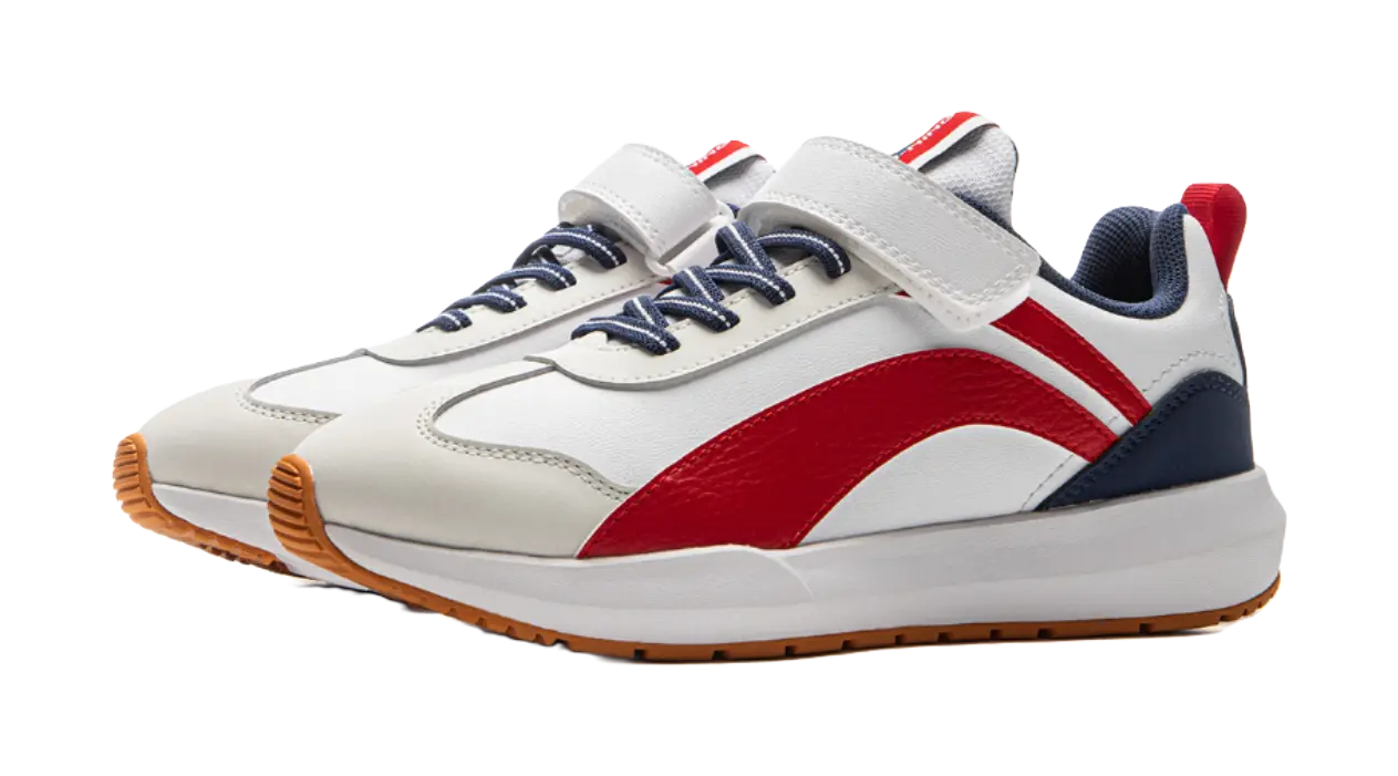 Li Ning YOUNG Synthetic Leather Slip Resistant Cushioning Low top Kids Outdoor Shoes  vjsneaker.com