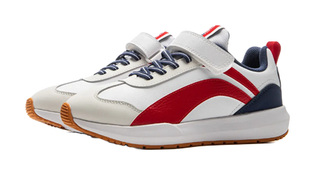 Li Ning YOUNG Synthetic Leather Slip Resistant Cushioning Low top Kids Outdoor Shoes  vjsneaker.com